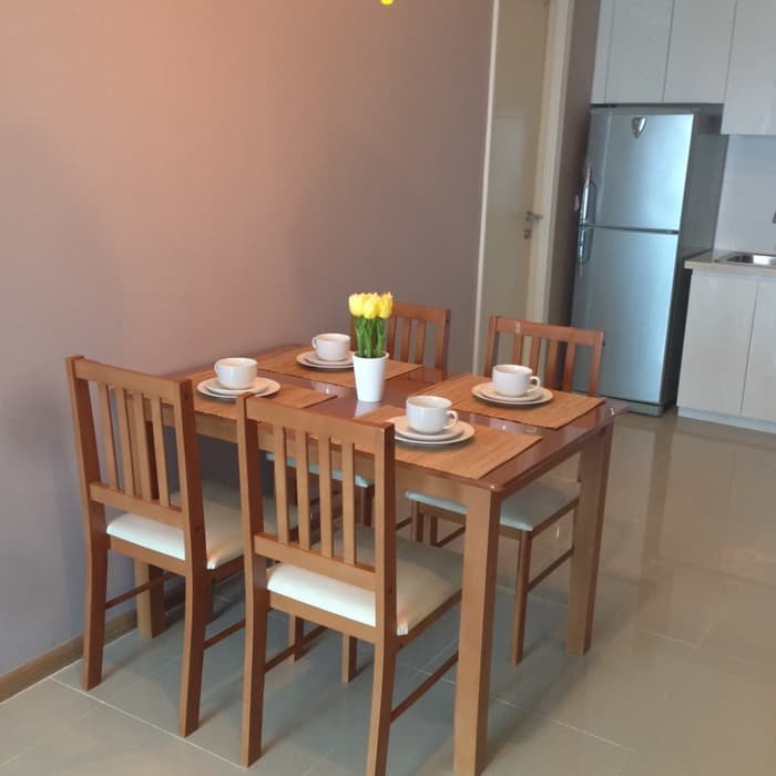 Meja Makan - Honey Brown
